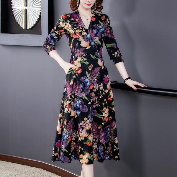 casual dresses spring autumn vintage 4xl plus size dress 2021 floral long sleeve midi elegant women bodycon party maxi vestidos, Black;gray
casual dresses spring autumn vintage 4xl plus size dress 2021 floral long sleeve midi elegant women bodycon party maxi vestidos, Black;gray