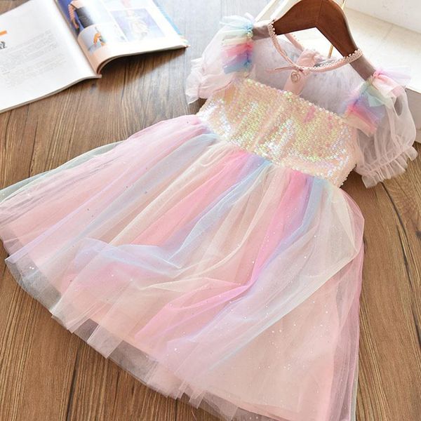 girl's dresses children's summer dress for girls spring puffy short sleeve costume birthday party kids sequined rainbow up fairy c, Red;yellow
girl's dresses children's summer dress for girls spring puffy short sleeve costume birthday party kids sequined rainbow up fairy c, Red;yellow