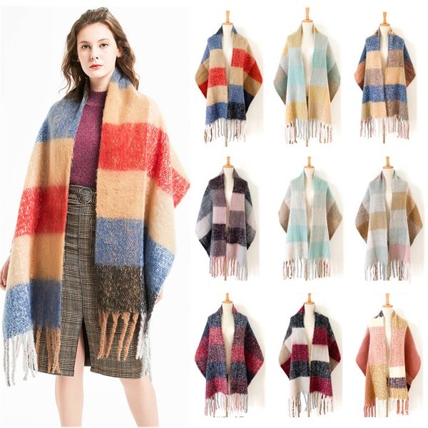 women coarse tassel check scarf fashion oversize warm winter double-sided plaid scarves classic men tartan wrap shawl ljjt1439, Blue;gray
women coarse tassel check scarf fashion oversize warm winter double-sided plaid scarves classic men tartan wrap shawl ljjt1439, Blue;gray