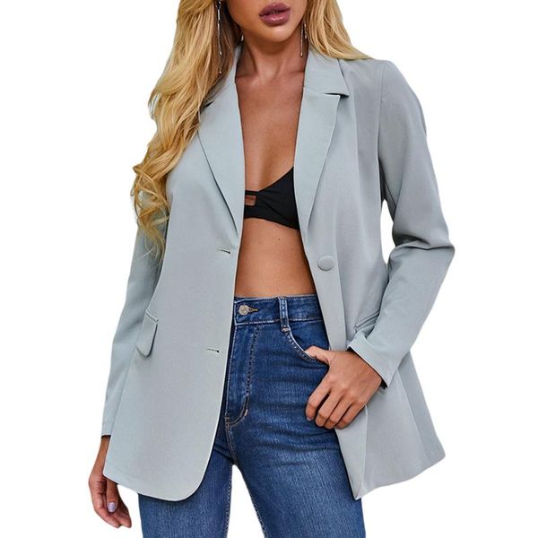 women's suits & blazers spring autumn women long sleeve blazer solid color low-cut lapel neck coat casual slim fit, White;black
women's suits & blazers spring autumn women long sleeve blazer solid color low-cut lapel neck coat casual slim fit, White;black
