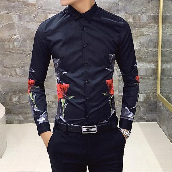 2021 new pink printing autumn casual male business fashion social club thin shirt 98e8, Black;brown
2021 new pink printing autumn casual male business fashion social club thin shirt 98e8, Black;brown