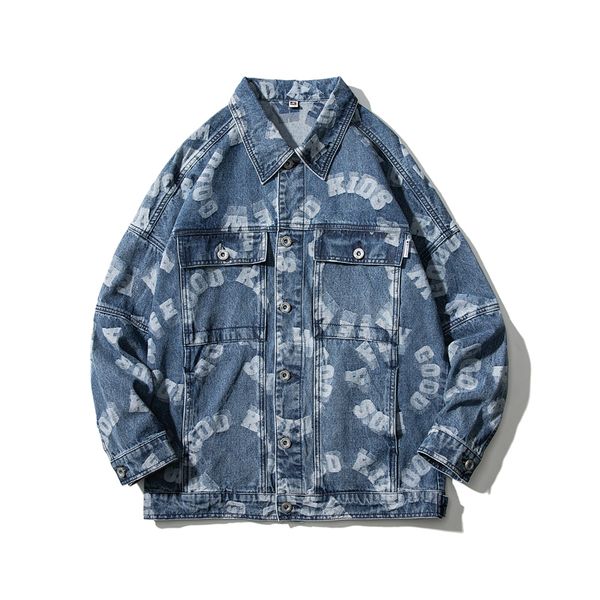 men's jackets spring and autumn denim tooling stitching lapel tide brand loose wild couple tide, Black;brown
men's jackets spring and autumn denim tooling stitching lapel tide brand loose wild couple tide, Black;brown