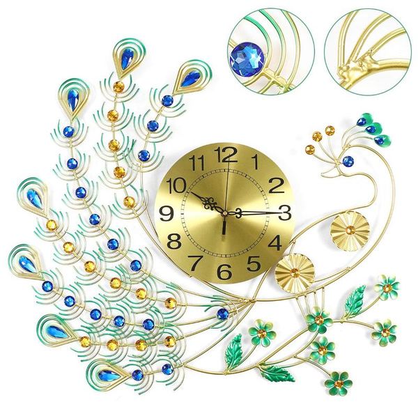 wall clocks european peacock mute clock modern home diy living room 3d metal watch fashion decorative quartz 65x65cm
wall clocks european peacock mute clock modern home diy living room 3d metal watch fashion decorative quartz 65x65cm