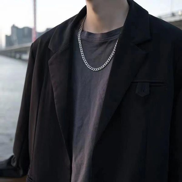 chains punk stainless steel chain necklace for men women cuban link chokers fashion trend jewelry accessories friends gifts, Silver
chains punk stainless steel chain necklace for men women cuban link chokers fashion trend jewelry accessories friends gifts, Silver