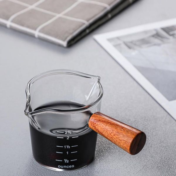 wine glasses coffee measuring cup with wooden handle borosilicate glass mug function espresso jugs double outlet
wine glasses coffee measuring cup with wooden handle borosilicate glass mug function espresso jugs double outlet