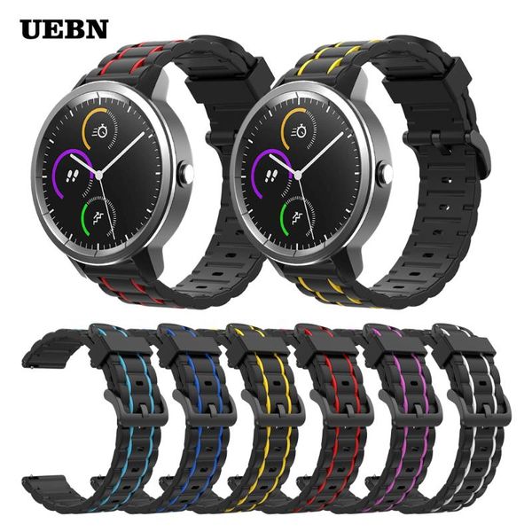 watch bands uebn sport silicone strap for garmin vivoactive 4 wrist bracelet active 3 venu sq replacement watchbands, Black;brown
watch bands uebn sport silicone strap for garmin vivoactive 4 wrist bracelet active 3 venu sq replacement watchbands, Black;brown