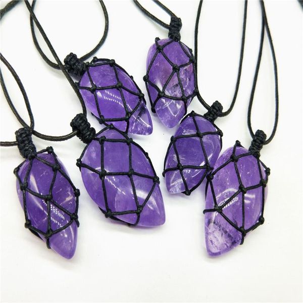 pendant necklaces selling vintage woven rope net natural crystal irregular waterdrop necklace, Silver
pendant necklaces selling vintage woven rope net natural crystal irregular waterdrop necklace, Silver
