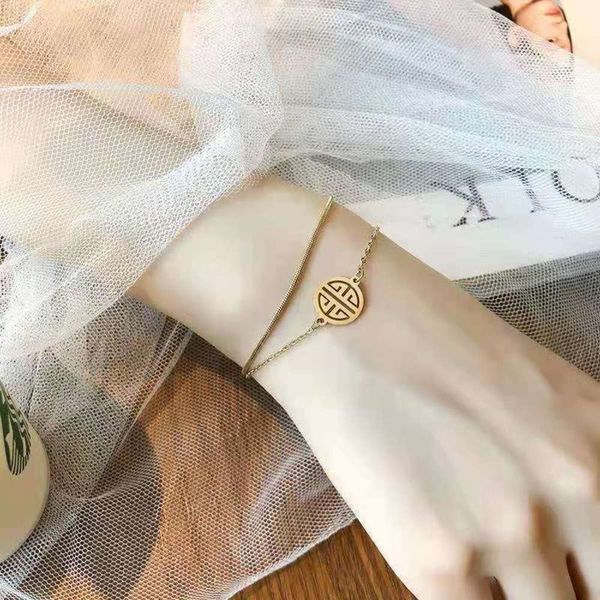 strands double layer bracelet ins niche design does not fade friend hand decoration net red titanium steel lucky card player string tide liv, Black
strands double layer bracelet ins niche design does not fade friend hand decoration net red titanium steel lucky card player string tide liv, Black