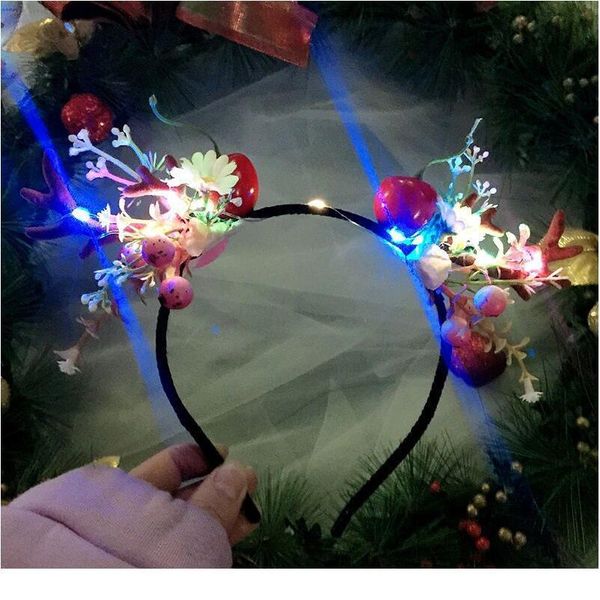 led elk antlers horn flashing hair hoop girl headband light hair accessories christmas birthday party carnival luminous qylklw, Blue;red
led elk antlers horn flashing hair hoop girl headband light hair accessories christmas birthday party carnival luminous qylklw, Blue;red