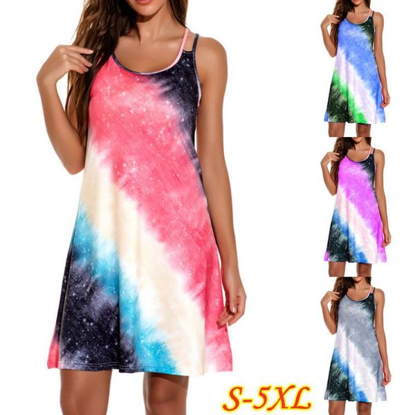 casual dresses 2021 summer dress lrage size 5xl sundress sleeveless loose a-line rainbow print beach mini vestidos, Black;gray
casual dresses 2021 summer dress lrage size 5xl sundress sleeveless loose a-line rainbow print beach mini vestidos, Black;gray
