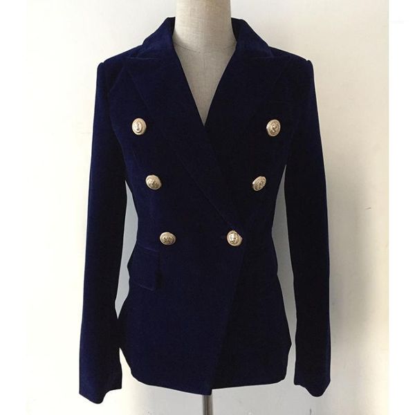 women's suits & blazers high street est runway 2021 designer blazer double breasted lion metal buttons velvet coat, White;black
women's suits & blazers high street est runway 2021 designer blazer double breasted lion metal buttons velvet coat, White;black