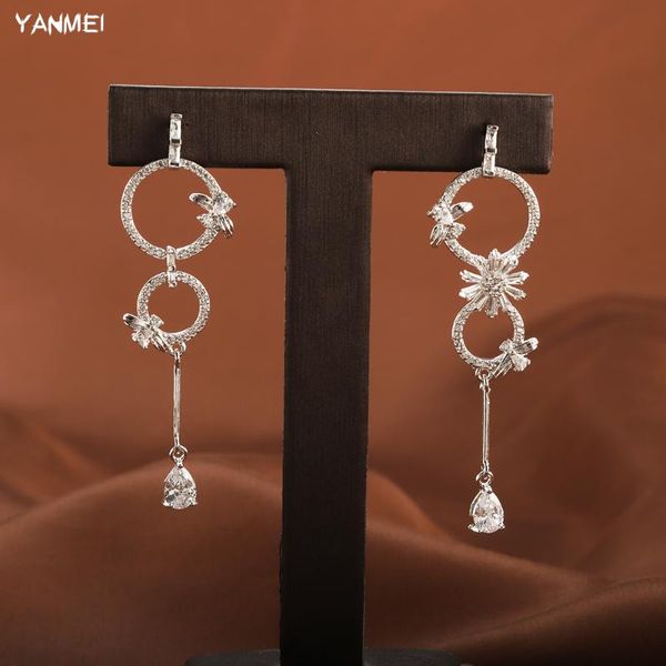 stud design color asymmetrical long flower earrings pendant for women fashion elegant banquet jewelry bridal wedding accessories, Golden;silver
stud design color asymmetrical long flower earrings pendant for women fashion elegant banquet jewelry bridal wedding accessories, Golden;silver
