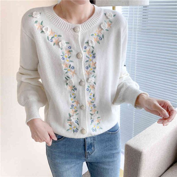 women's jackets sweater embroidered with flowers 3d, sweater knitted pearl white buttons, casual for autumn and winter xdb2, Black;brown
women's jackets sweater embroidered with flowers 3d, sweater knitted pearl white buttons, casual for autumn and winter xdb2, Black;brown