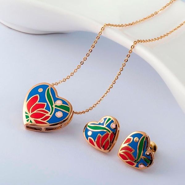 earrings & necklace r&x dubai fashion joias ouro girls engagement gift bridal jewelry sets necklace/earrings heart sieraden fine costume, Silver
earrings & necklace r&x dubai fashion joias ouro girls engagement gift bridal jewelry sets necklace/earrings heart sieraden fine costume, Silver