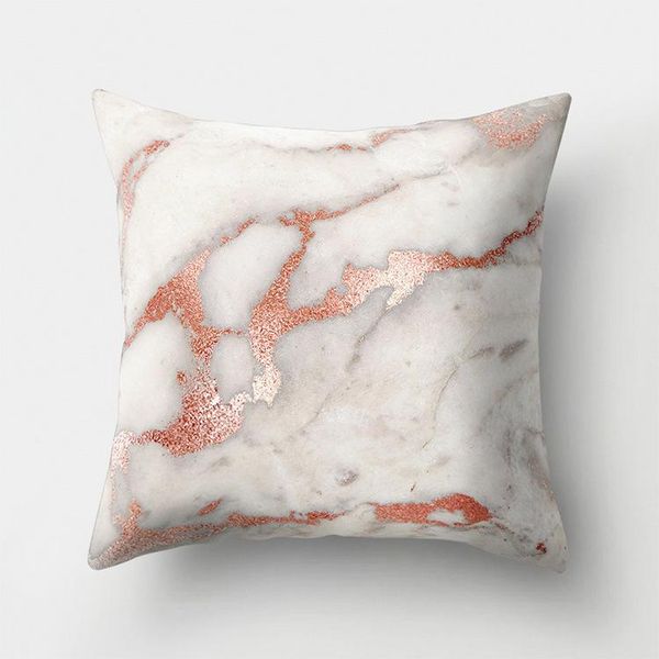 cushion/decorative pillow cushioncase fashion marbling pattern pillowcase high-end light luxury home cushion cover sofa decor