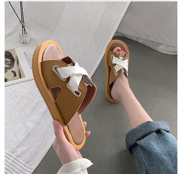 slippers sandals and for women's outer wear 2021 summer fashion wild large size platform, Black
slippers sandals and for women's outer wear 2021 summer fashion wild large size platform, Black
