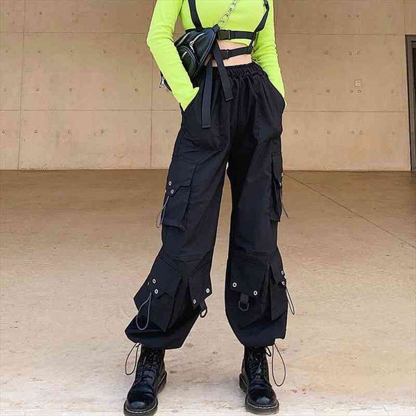 streetwear loose black cargo pants women drawstring big pockets trousers baggy high waist pants hip capri bottom women, Black;white
streetwear loose black cargo pants women drawstring big pockets trousers baggy high waist pants hip capri bottom women, Black;white