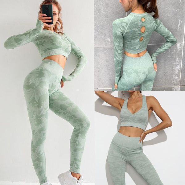 2021 new camo seamless yoga set women fitness clothing sportswear high waist gym leggings tights workout bra 2 piece sport suit1, White;red
2021 new camo seamless yoga set women fitness clothing sportswear high waist gym leggings tights workout bra 2 piece sport suit1, White;red