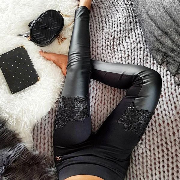 women's pants & capris pu leather ladies trousers leggings lace black skinny women pencil straight elastic stretch female d30, Black;white
women's pants & capris pu leather ladies trousers leggings lace black skinny women pencil straight elastic stretch female d30, Black;white