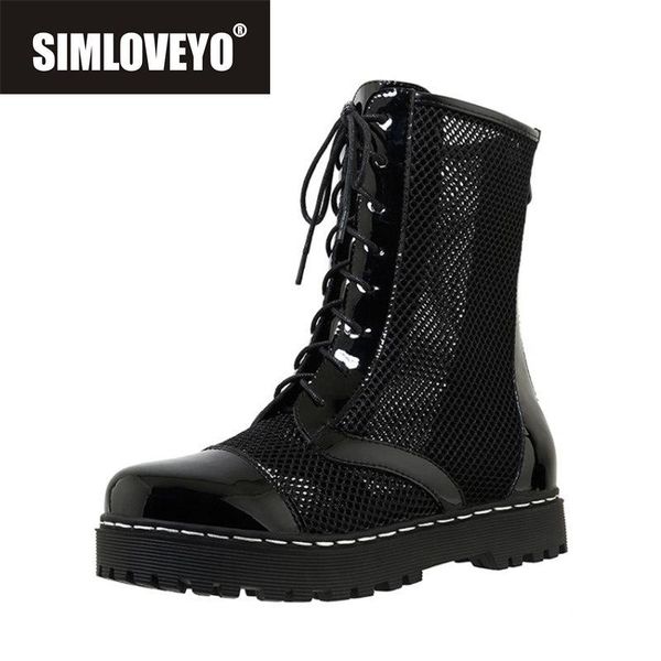 boots simloveyo 2021 women ankle round toe 3.5cm flat patent leather mesh zip lace-up big size 34-43 casual b2469, Black
boots simloveyo 2021 women ankle round toe 3.5cm flat patent leather mesh zip lace-up big size 34-43 casual b2469, Black