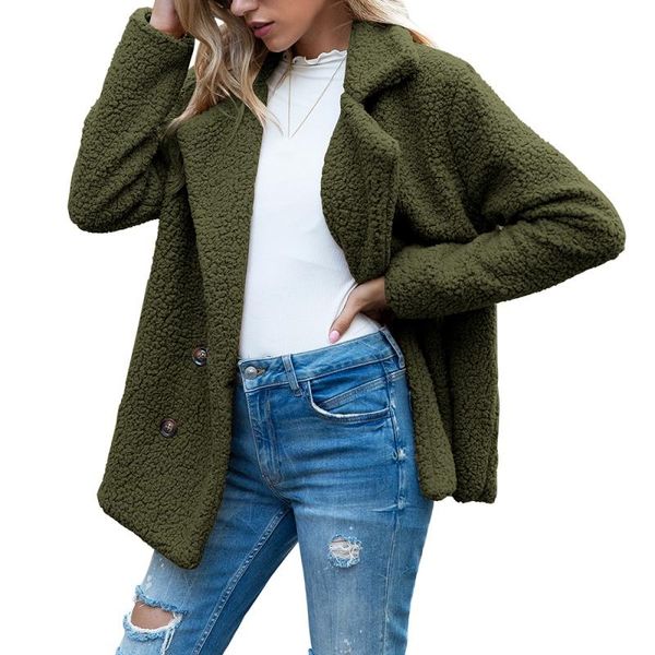 women's wool & blends autumn and winter temperament suit lead long-sleeved loose version double-breasted cardigan casual jacket female, Black
women's wool & blends autumn and winter temperament suit lead long-sleeved loose version double-breasted cardigan casual jacket female, Black