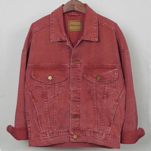 women's jackets korean 2021 autumn women loose plus size purple denim jacket harajuku kurtka damska jeans casual single-breasted cowboy, Black;brown
women's jackets korean 2021 autumn women loose plus size purple denim jacket harajuku kurtka damska jeans casual single-breasted cowboy, Black;brown