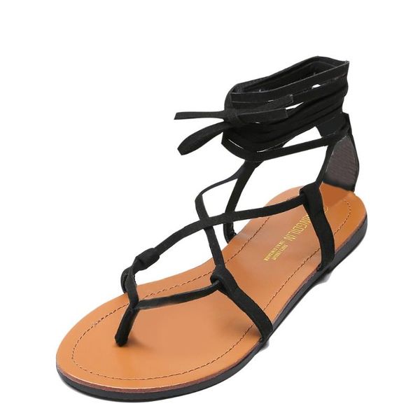 women summer cross ankle strap tie tip toes sandals flat with gradiator roman summer shoes casual beach girls sandals 2021, Black
women summer cross ankle strap tie tip toes sandals flat with gradiator roman summer shoes casual beach girls sandals 2021, Black