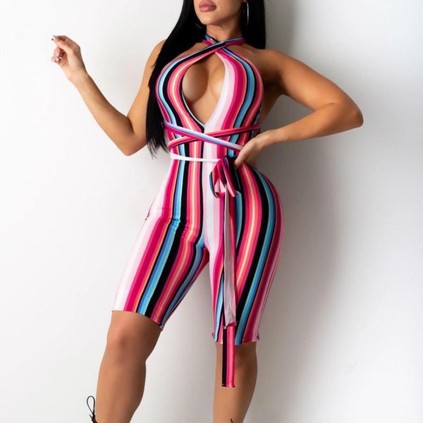 women's jumpsuits & rompers women summer stripes bandage backless romper jumpsuit playsuits fitness clubwear clothes off shoulder halte, Black;white
women's jumpsuits & rompers women summer stripes bandage backless romper jumpsuit playsuits fitness clubwear clothes off shoulder halte, Black;white