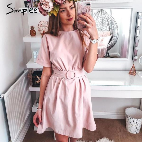 party dresses simplee high waist women short dress belt batwing sleeve female summer streetwear lady o-neck chic solid pink casual, White;black
party dresses simplee high waist women short dress belt batwing sleeve female summer streetwear lady o-neck chic solid pink casual, White;black