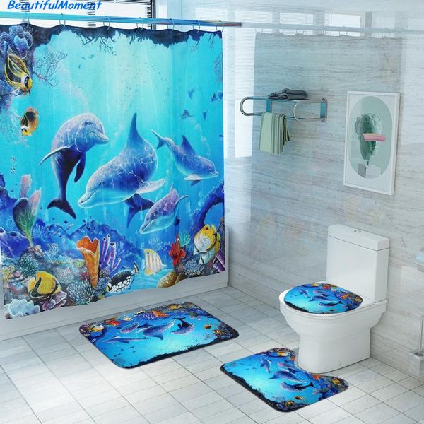 bath accessory set ocean underwater world cheerful dolphin 3d printing waterproof shower curtain with rug toilet cover mat bathroom decor
bath accessory set ocean underwater world cheerful dolphin 3d printing waterproof shower curtain with rug toilet cover mat bathroom decor