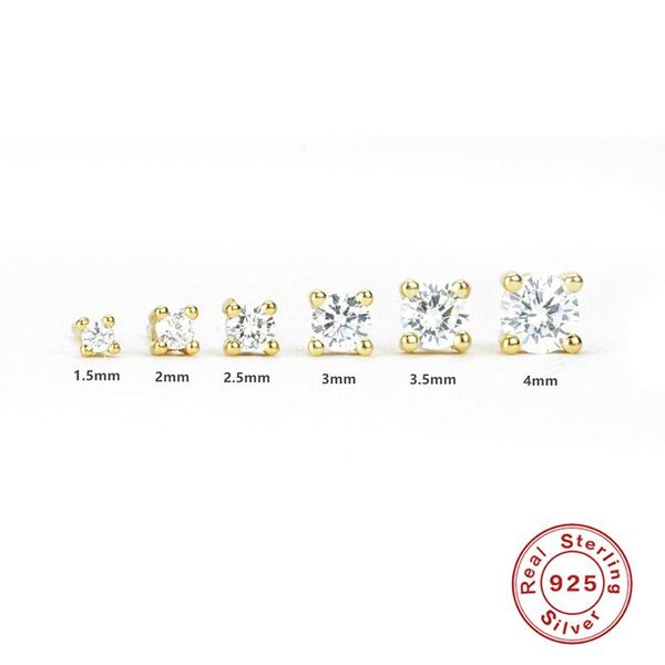 stud aide 6pcs/set pendientes mujer 1.5mm-4mm mini luxury white zircon 925 sterling silver earrings small piercing, Golden;silver
stud aide 6pcs/set pendientes mujer 1.5mm-4mm mini luxury white zircon 925 sterling silver earrings small piercing, Golden;silver