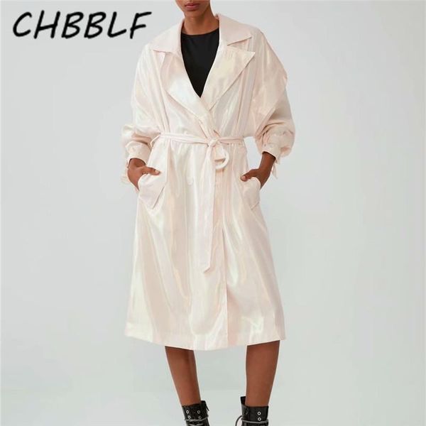 women's trench coats chbblf women chic shiny long coat bow tie belt double breasted pockets female outwear stylish cdc9317, Tan;black
women's trench coats chbblf women chic shiny long coat bow tie belt double breasted pockets female outwear stylish cdc9317, Tan;black