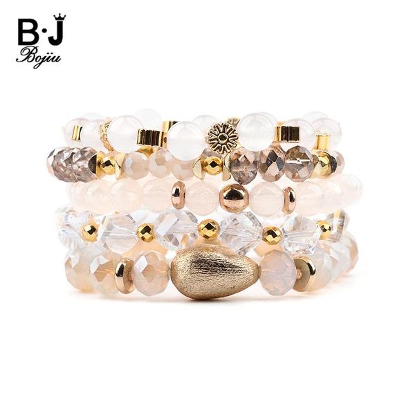 charm bracelets bojiu 5 pcs/set multilayer women faceted crystal round pear acrylic copper nuggets rondelle bcset249, Golden;silver
charm bracelets bojiu 5 pcs/set multilayer women faceted crystal round pear acrylic copper nuggets rondelle bcset249, Golden;silver