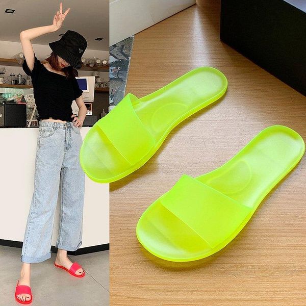 2021 new spring and autumn transparent ladies flat soft and comfortable slippers 1670, Black
2021 new spring and autumn transparent ladies flat soft and comfortable slippers 1670, Black
