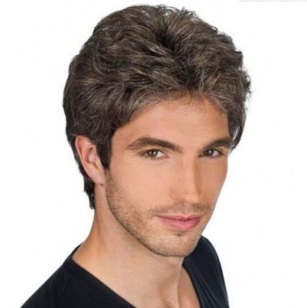 men's wig straight hair men's wigsshort style short natural color wig mens hair straight for as showing color men, Black
men's wig straight hair men's wigsshort style short natural color wig mens hair straight for as showing color men, Black