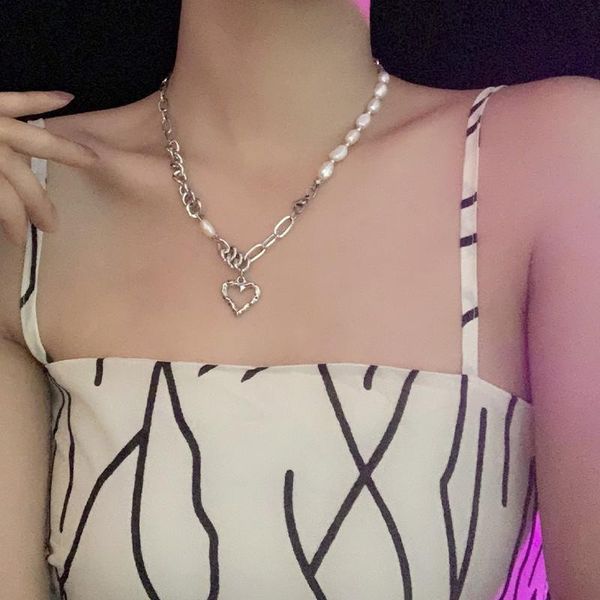pendant necklaces necklace for women natural fresh water pearl love women's light luxury niche temperament versatile clavicle chain, Silver
pendant necklaces necklace for women natural fresh water pearl love women's light luxury niche temperament versatile clavicle chain, Silver