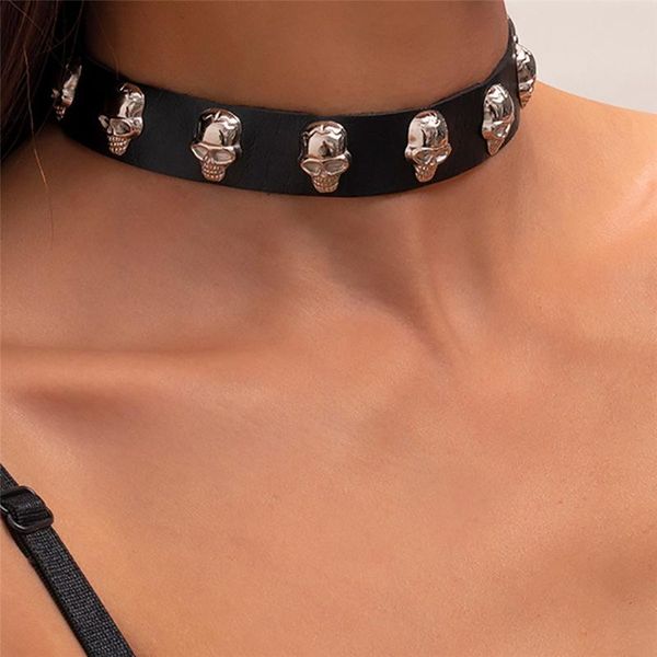 chokers cosysail harajuku pu leather skull choker necklace for female men goth punk cosplay short collar handamde party jewelry, Golden;silver
chokers cosysail harajuku pu leather skull choker necklace for female men goth punk cosplay short collar handamde party jewelry, Golden;silver