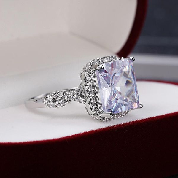 wedding rings luxury fashion big square cubic zircon for women exquisite crystal stone engagement ring romantic jewelry gift, Slivery;golden
wedding rings luxury fashion big square cubic zircon for women exquisite crystal stone engagement ring romantic jewelry gift, Slivery;golden