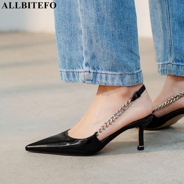 sandals allbitefo metal chains high heels genuine leather summer women shoes des sandales heel, Black
sandals allbitefo metal chains high heels genuine leather summer women shoes des sandales heel, Black