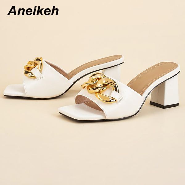 aneikeh fashion femmes chaussures serpentine metal decoratio high heels square toe shallow pu patchwork 2021 summer women shoes, Black
aneikeh fashion femmes chaussures serpentine metal decoratio high heels square toe shallow pu patchwork 2021 summer women shoes, Black