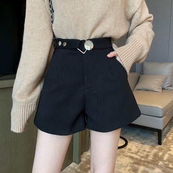 women's shorts women 2021 autumn winter high waist woolen female casual loose fashion slim ladies all-match wool x645, White;black
women's shorts women 2021 autumn winter high waist woolen female casual loose fashion slim ladies all-match wool x645, White;black
