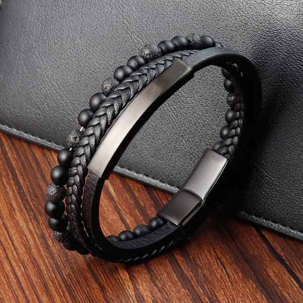 charm bracelets fashion natural stone beads men bracelet multilayer leather punk jewelry stainless steel magnetic clasp bangles, Golden;silver
charm bracelets fashion natural stone beads men bracelet multilayer leather punk jewelry stainless steel magnetic clasp bangles, Golden;silver