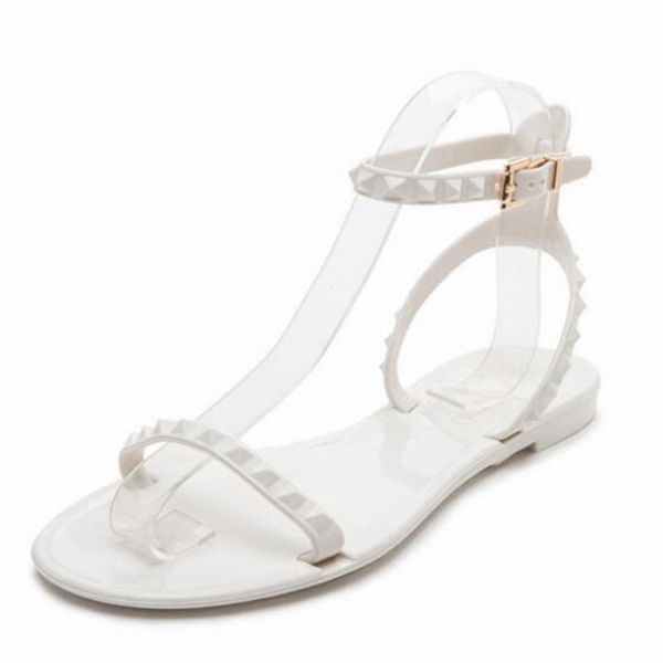 2021 europe and the united states new rivet jelly plastic sandals women's fashion open toe beach shoes sandalia feminina fa272, Black
2021 europe and the united states new rivet jelly plastic sandals women's fashion open toe beach shoes sandalia feminina fa272, Black
