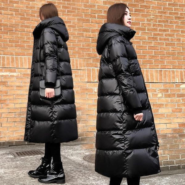 women's trench coats black coat women luxury winter long keep warm thickened down solid color clothes loose casual acolchado abrigos d, Tan;black
women's trench coats black coat women luxury winter long keep warm thickened down solid color clothes loose casual acolchado abrigos d, Tan;black