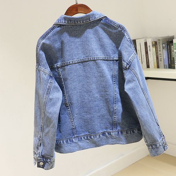harajuku vintage blue pocket denim coat women big size loose female short student outerwear long sleeve jeans jacket pilu, Black;brown
harajuku vintage blue pocket denim coat women big size loose female short student outerwear long sleeve jeans jacket pilu, Black;brown