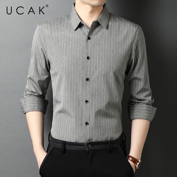 men's casual shirts ucak brand classic striped cotton men clothing turn-down collar streetwear shirt pull homme spring autumn clothes u, White;black
men's casual shirts ucak brand classic striped cotton men clothing turn-down collar streetwear shirt pull homme spring autumn clothes u, White;black
