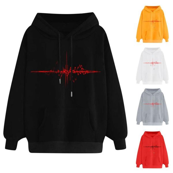 women's hoodies & sweatshirts women sweatshirt hoody plus size heartbeat printed casual hooded pullovers lady girls long sleeve autumn, Black
women's hoodies & sweatshirts women sweatshirt hoody plus size heartbeat printed casual hooded pullovers lady girls long sleeve autumn, Black