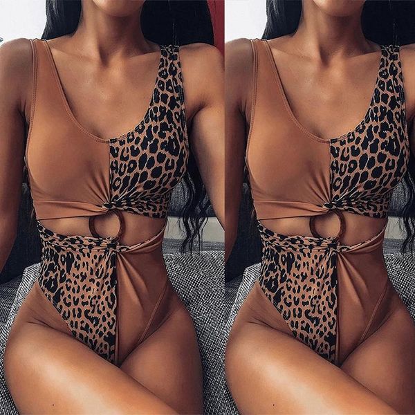 women leopard print patchwork hollow out one piece swimsuit bathing suit
women leopard print patchwork hollow out one piece swimsuit bathing suit