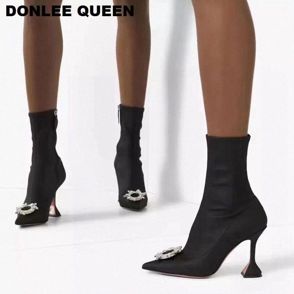 black elastic sock ankle boots women pointed toe high heel crystal party shoes women embellished boots for o9dq#
black elastic sock ankle boots women pointed toe high heel crystal party shoes women embellished boots for o9dq#