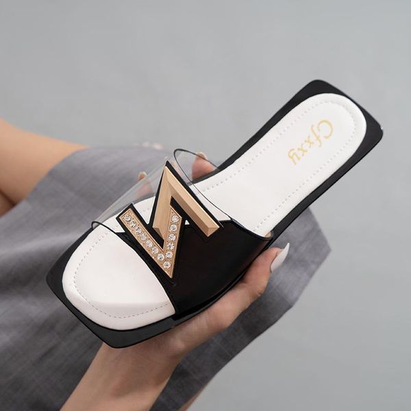 flat women summer slippers shoes designer sandals ladies fashion diamond sandals transparent slippers beach shoes for woman, Black
flat women summer slippers shoes designer sandals ladies fashion diamond sandals transparent slippers beach shoes for woman, Black